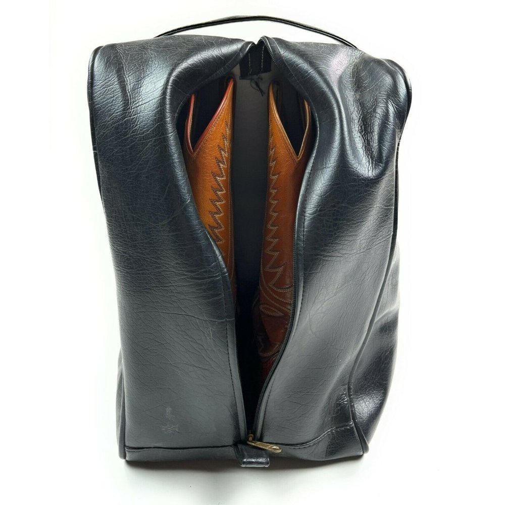 Dan Post Mens 9.5 D Snakeskin Leather Brown Exotic Western Cowboy Boots w/ Bag - Picture 15 of 16